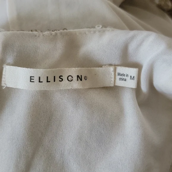 Ellison Golden Sequin Midi Dress Size Medium - Picture 2 of 5